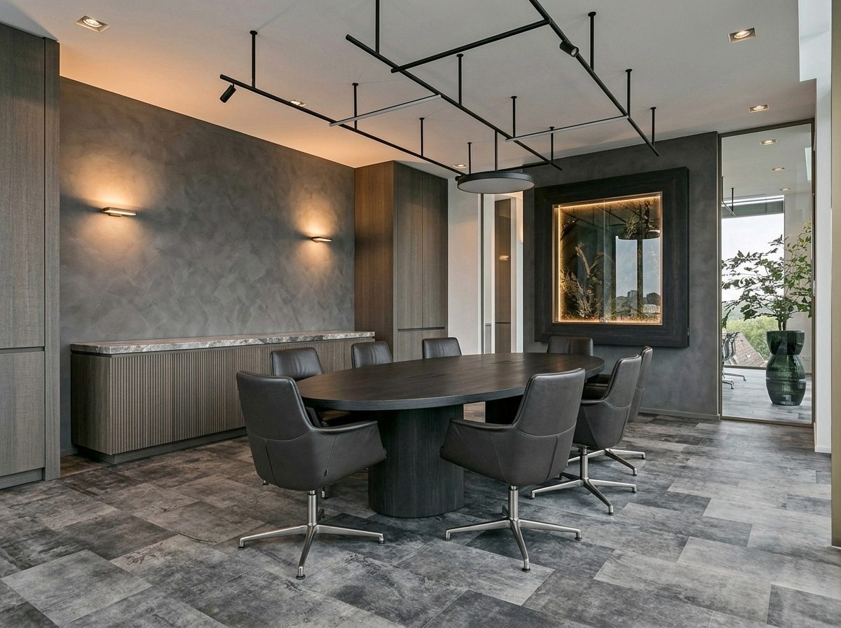 Meeting Raum mit Lederboden der Premium Shaded Kollektion.